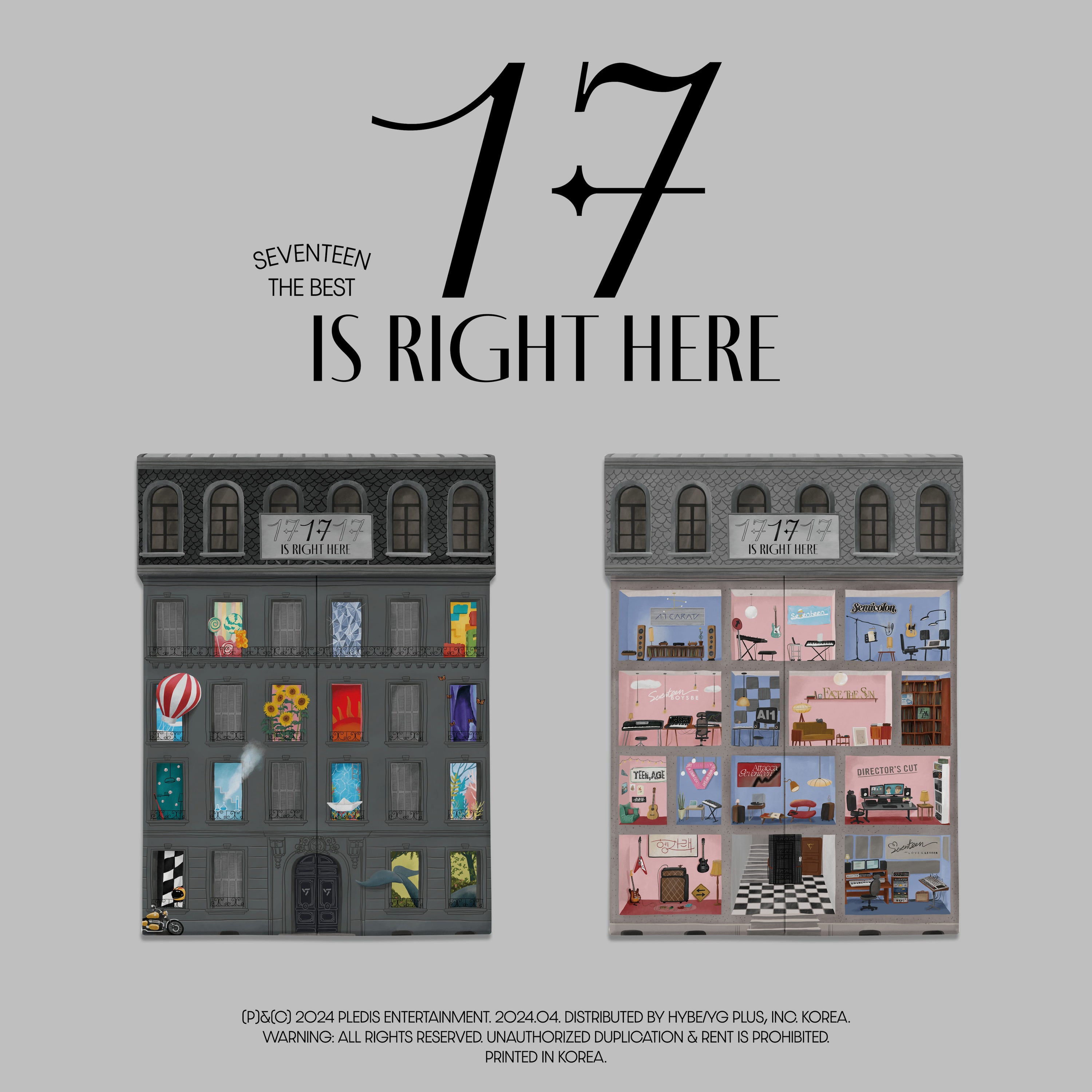 SEVENTEEN SEVENTEEN BEST ALBUM '17 IS RIGHT HERE'